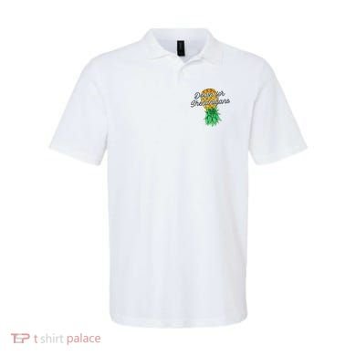 Upside Down Pineapple Down For Shenanigans Funny Swinger Polo