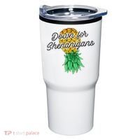 Upside Down Pineapple Down For Shenanigans Funny Swinger Tumbler thumb 0