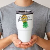 Upside Down Pineapple Down For Shenanigans Funny Swinger Tumbler thumb 2