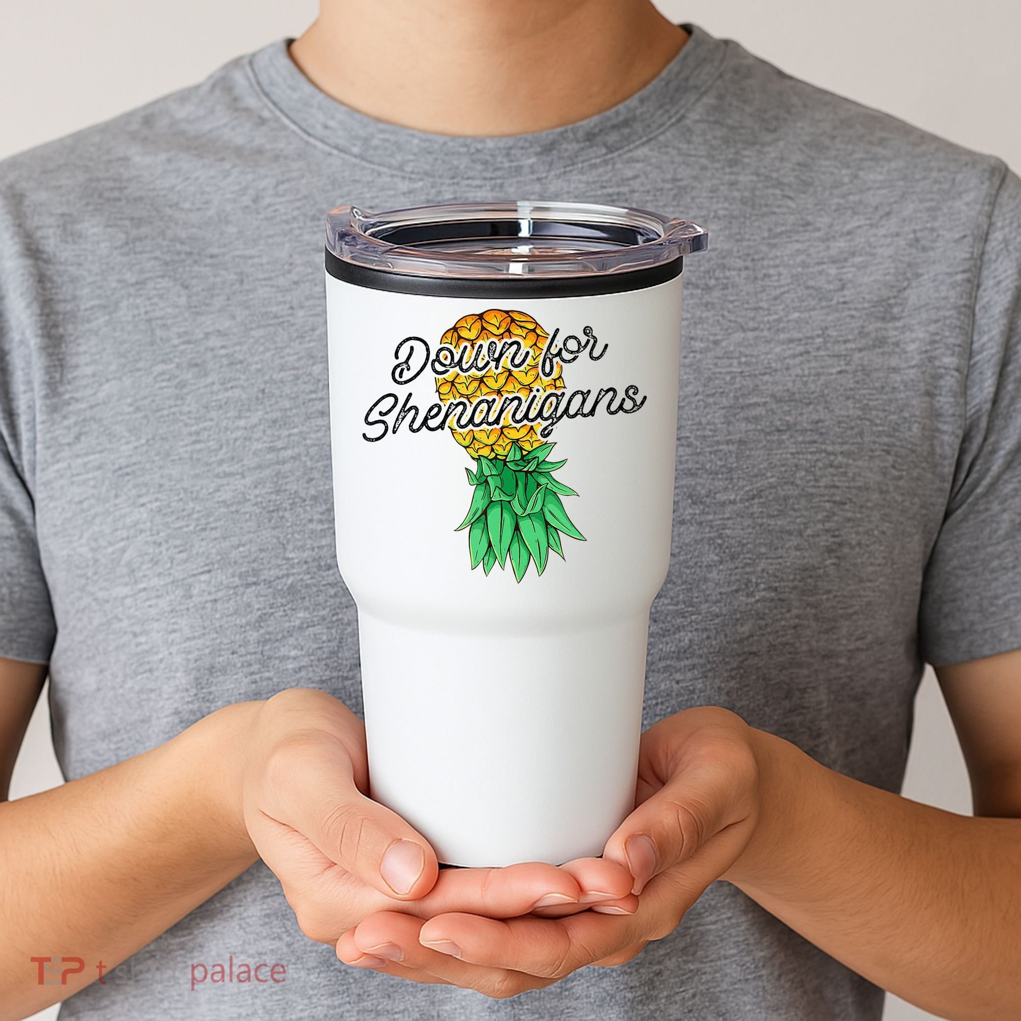 Upside Down Pineapple Down For Shenanigans Funny Swinger Tumbler
