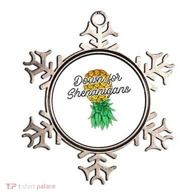 Upside Down Pineapple Down For Shenanigans Funny Swinger Ornament
