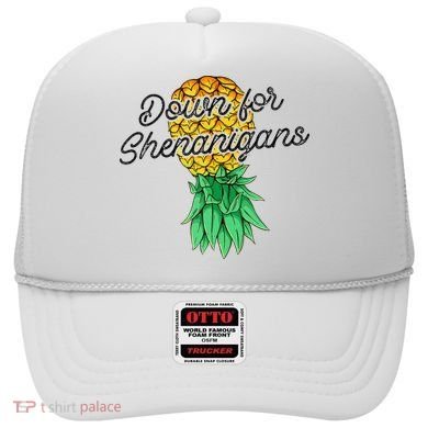 Upside Down Pineapple Down For Shenanigans Funny Swinger Hat