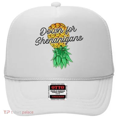Upside Down Pineapple Down For Shenanigans Funny Swinger Hat