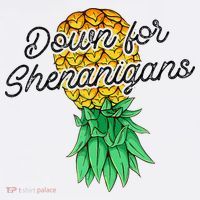 Upside Down Pineapple Down For Shenanigans Funny Swinger Tank Top thumb 6