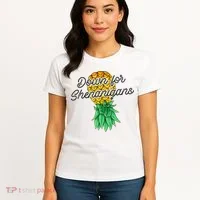 Upside Down Pineapple Down For Shenanigans Funny Swinger Women's T-Shirt thumb 4