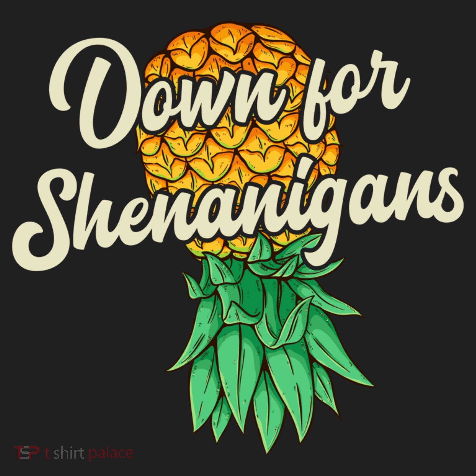 Upside Down Pineapple Down For Shenanigans Funny Swinger Women's Sweatshirt