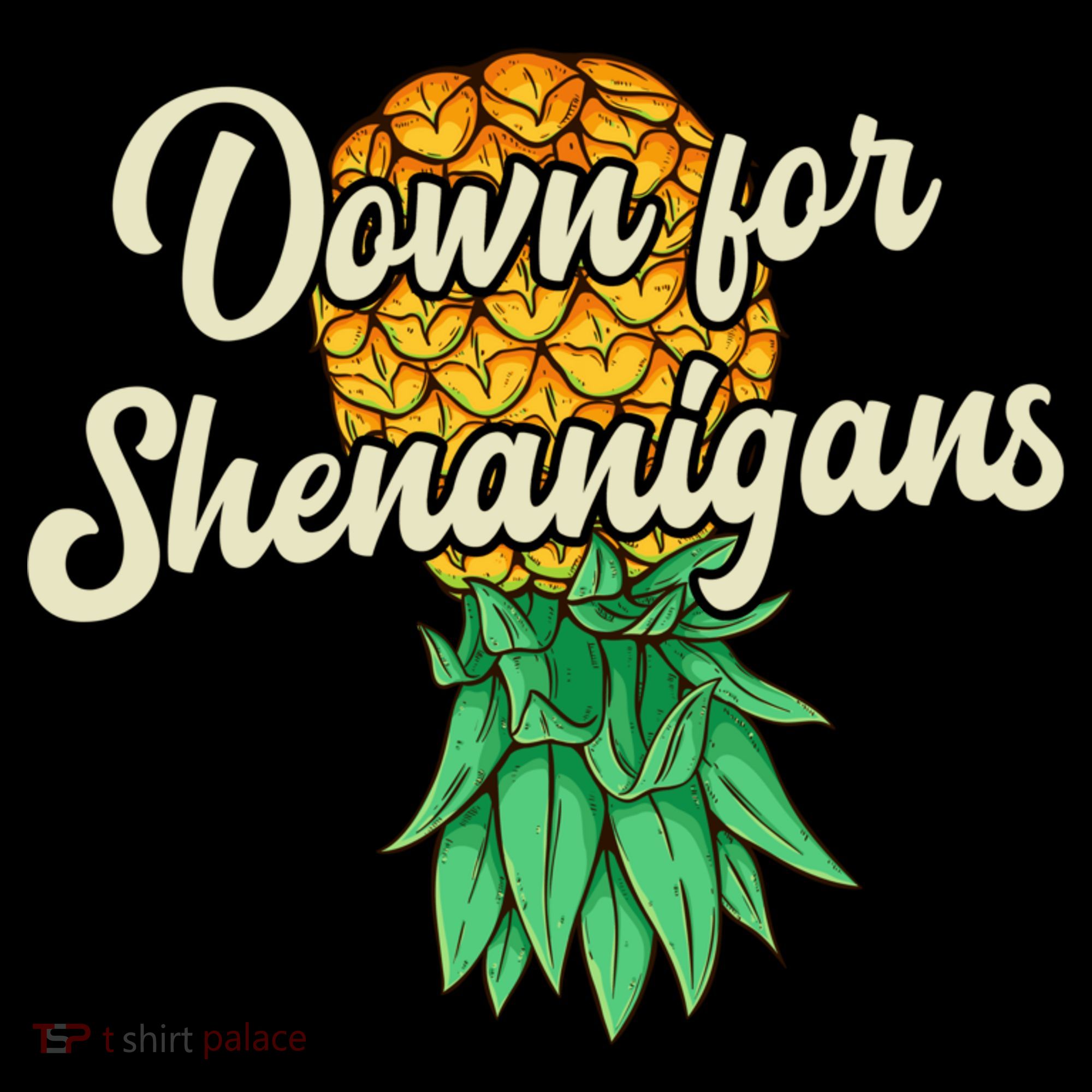Upside Down Pineapple Down For Shenanigans Funny Swinger Coaster