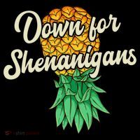 Upside Down Pineapple Down For Shenanigans Funny Swinger Pajama Set thumb 2