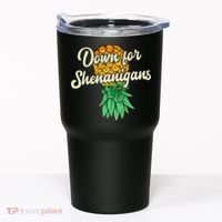 Upside Down Pineapple Down For Shenanigans Funny Swinger Tumbler thumb 0