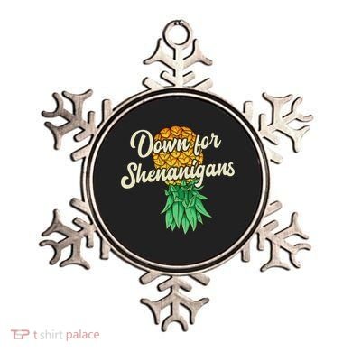 Upside Down Pineapple Down For Shenanigans Funny Swinger Ornament