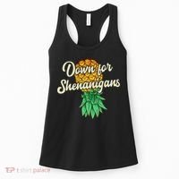 Upside Down Pineapple Down For Shenanigans Funny Swinger Women's Tank Top thumb 0