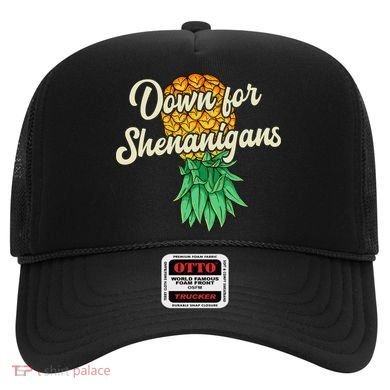 Upside Down Pineapple Down For Shenanigans Funny Swinger Hat