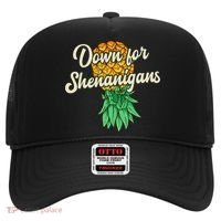 Upside Down Pineapple Down For Shenanigans Funny Swinger Hat thumb 0