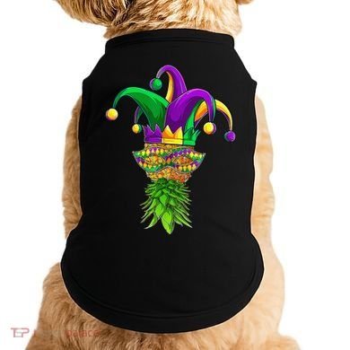 Upside Down Pineapple Mask Mardi Gras Doggie Tank