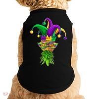 Upside Down Pineapple Mask Mardi Gras Doggie Tank thumb 0