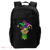 Upside Down Pineapple Mask Mardi Gras Backpack thumb 0