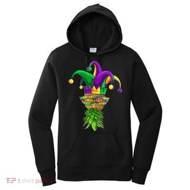 Upside Down Pineapple Mask Mardi Gras Women's Hoodie
