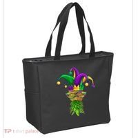Upside Down Pineapple Mask Mardi Gras Tote Bag thumb 2