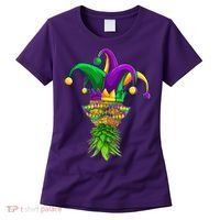 Upside Down Pineapple Mask Mardi Gras Women's T-Shirt thumb 0