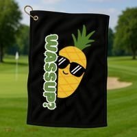 Upside Down Pineapple Golf Towel thumb 1