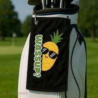 Upside Down Pineapple Golf Towel thumb 2