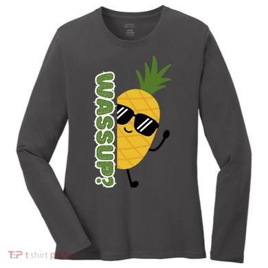 Upside Down Pineapple Women's Long Sleeve Shirt