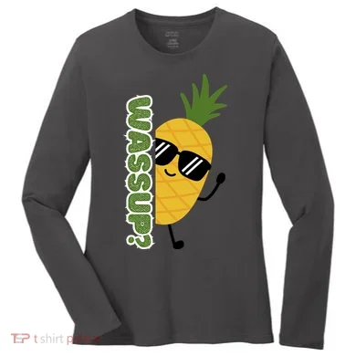 Upside Down Pineapple Women's Long Sleeve Shirt
