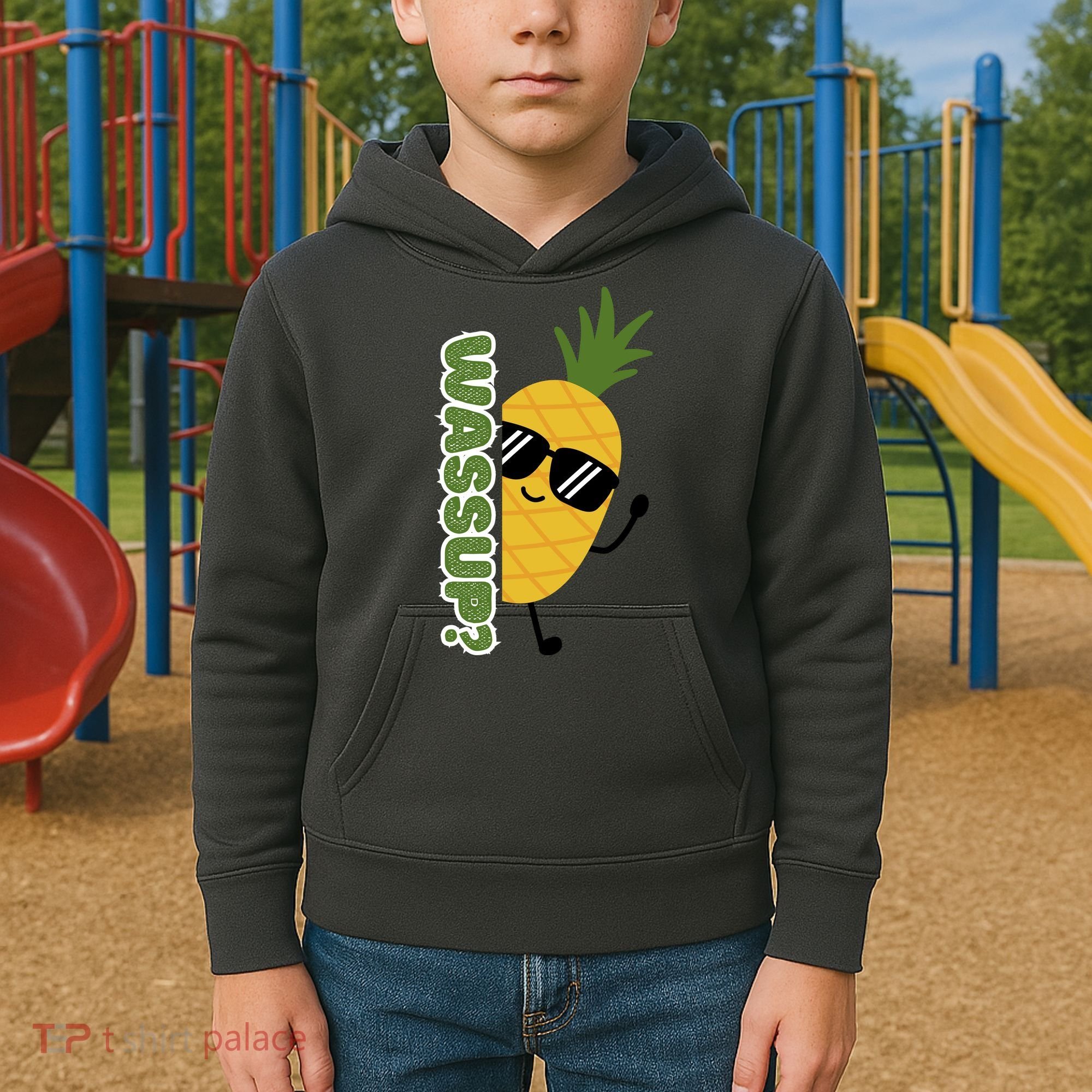 Upside Down Pineapple Kids Hoodie