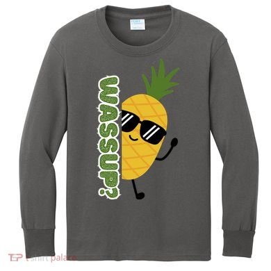 Upside Down Pineapple Kids Long Sleeve Shirt