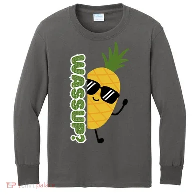Upside Down Pineapple Kids Long Sleeve Shirt