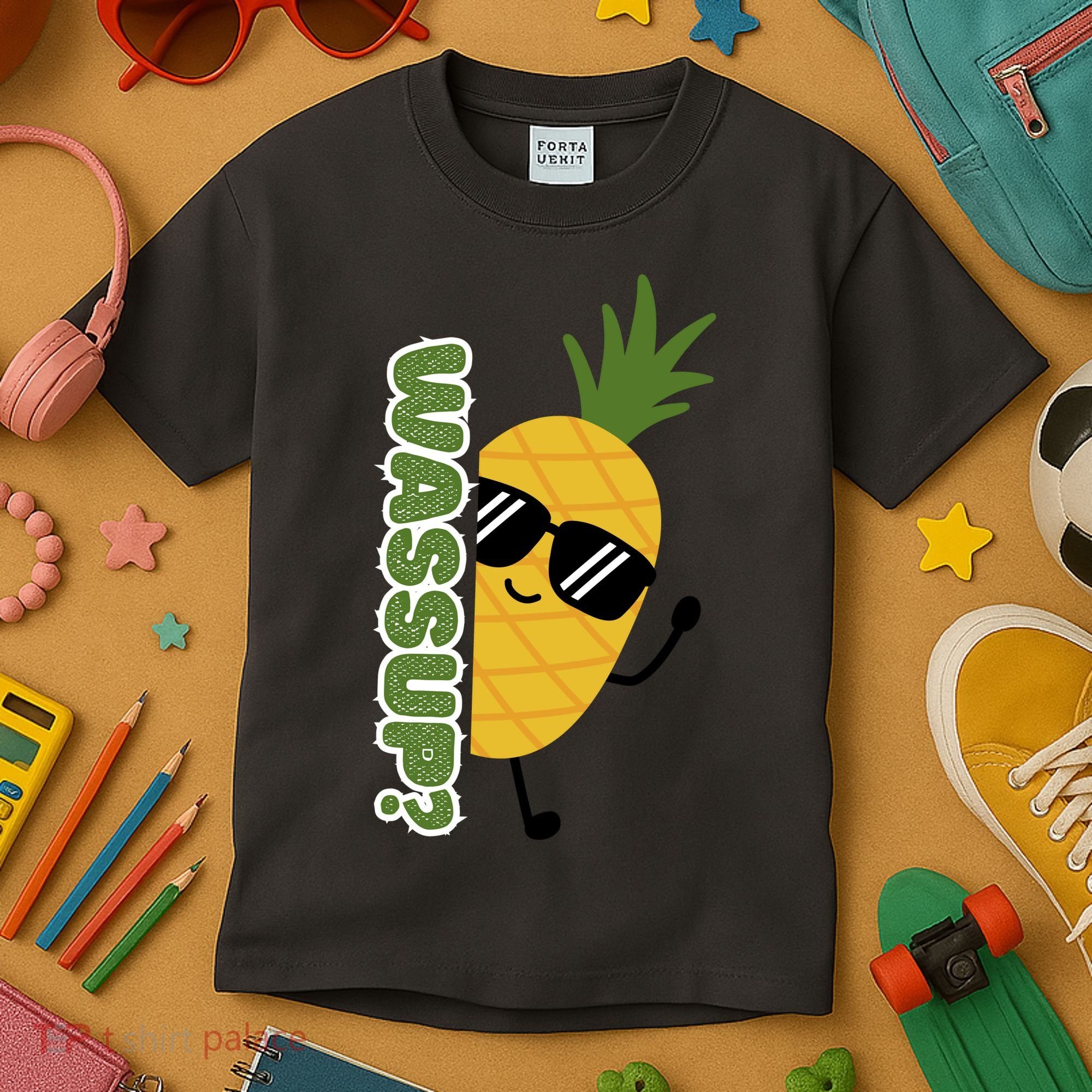 Upside Down Pineapple Kids T-Shirt