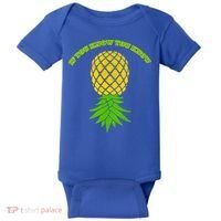 Upside Down Pineapple Gift Sharing Swinger Great Gift Baby Bodysuit thumb 0