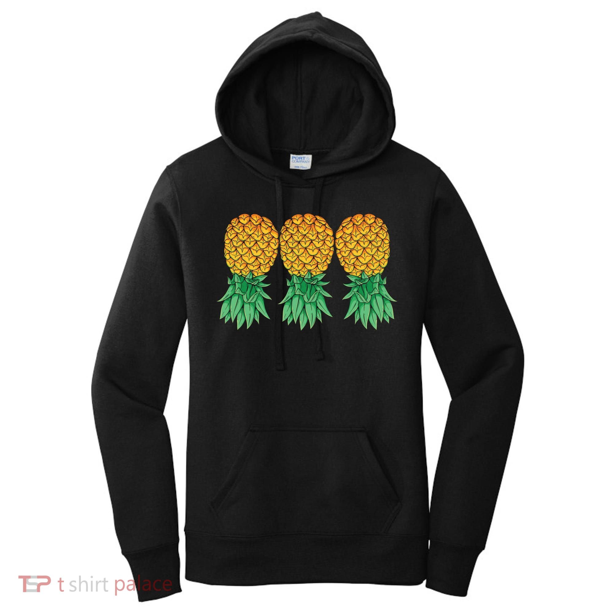 Upside Down Pineapples Gift Polyamory And Polyamorous Cute Gift Women's Hoodie