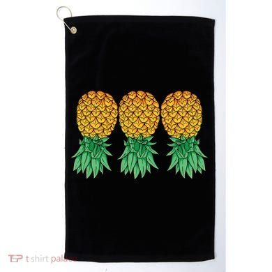 Upside Down Pineapples Gift Polyamory And Polyamorous Cute Gift Golf Towel