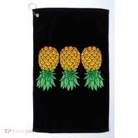 Upside Down Pineapples Gift Polyamory And Polyamorous Cute Gift Golf Towel thumb 0