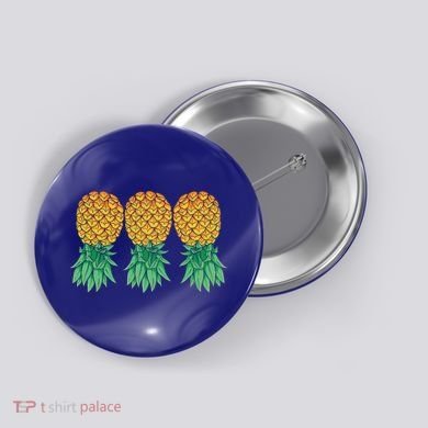 Upside Down Pineapples Gift Polyamory And Polyamorous Cute Gift Button