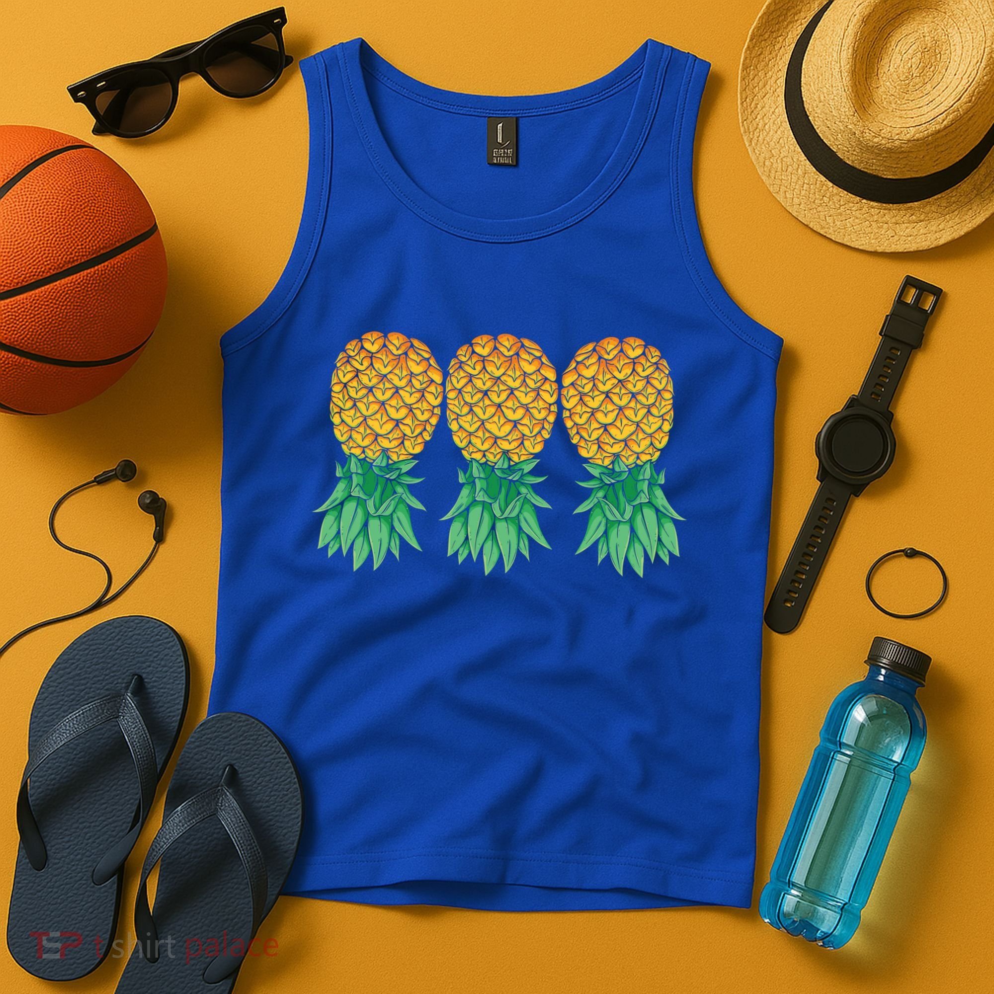 Upside Down Pineapples Gift Polyamory And Polyamorous Cute Gift Tank Top