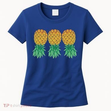 Upside Down Pineapples Gift Polyamory And Polyamorous Cute Gift Women's T-Shirt