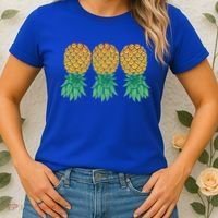 Upside Down Pineapples Gift Polyamory And Polyamorous Cute Gift Women's T-Shirt thumb 2
