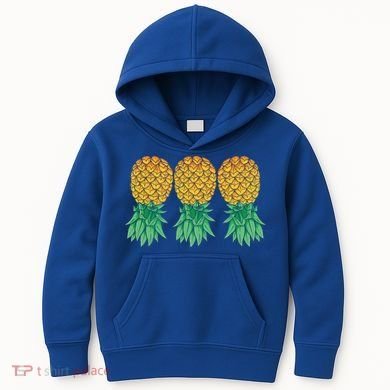 Upside Down Pineapples Gift Polyamory And Polyamorous Cute Gift Kids Hoodie