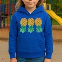 Upside Down Pineapples Gift Polyamory And Polyamorous Cute Gift Kids Hoodie thumb 3