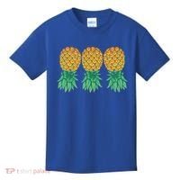 Upside Down Pineapples Gift Polyamory And Polyamorous Cute Gift Kids T-Shirt thumb 0