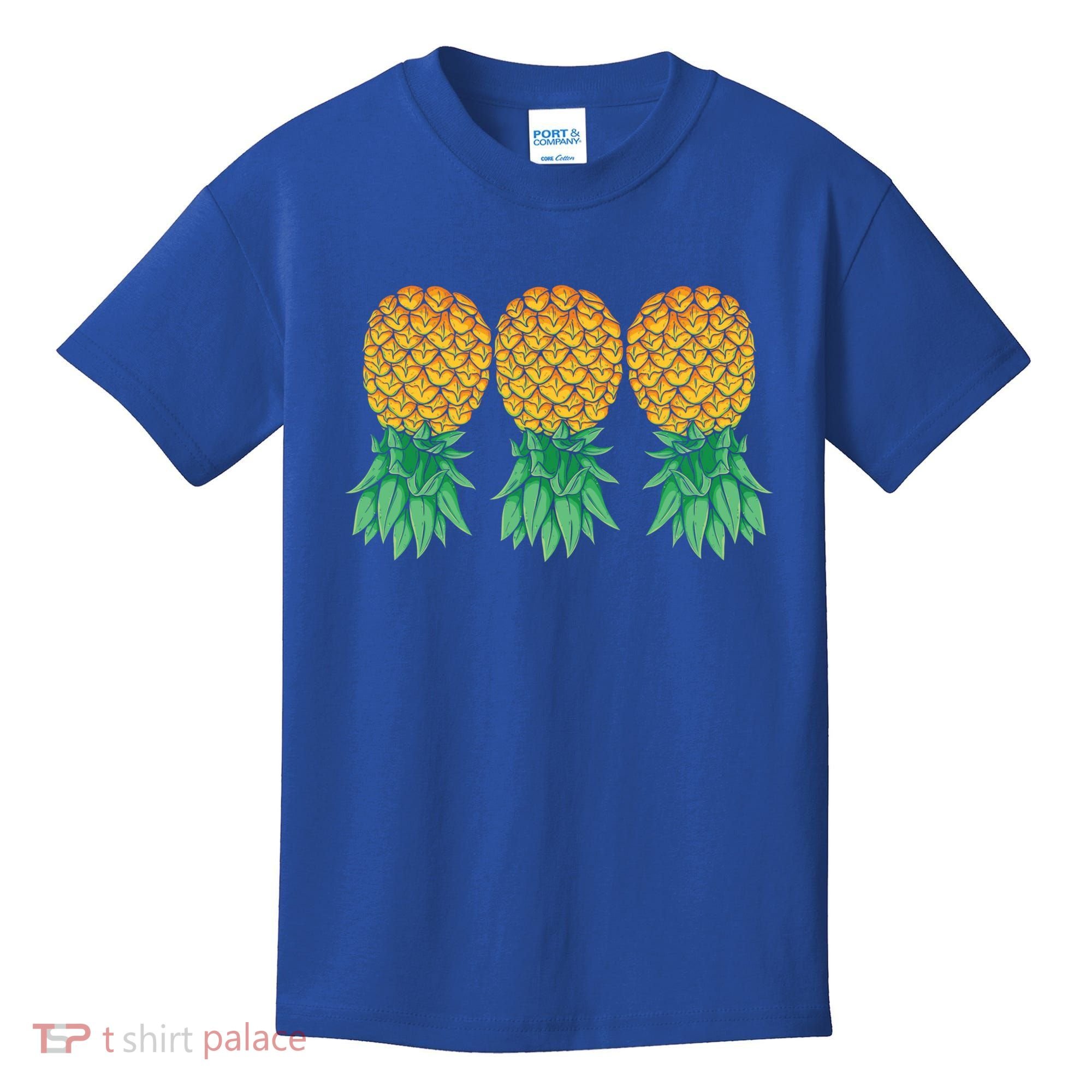 Upside Down Pineapples Gift Polyamory And Polyamorous Cute Gift Kids T-Shirt