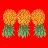 Upside Down Pineapples Gift Polyamory And Polyamorous Cute Gift Santa Hat thumb 1