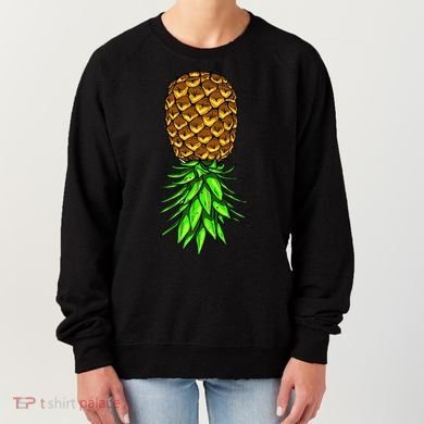 Upside Down Pineapple Gift Tropical Swinger Party Gift Women's Sweatshirt