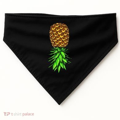 Upside Down Pineapple Gift Tropical Swinger Party Gift USA-Made Doggie Bandana