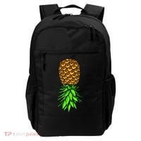 Upside Down Pineapple Gift Tropical Swinger Party Gift Backpack thumb 0