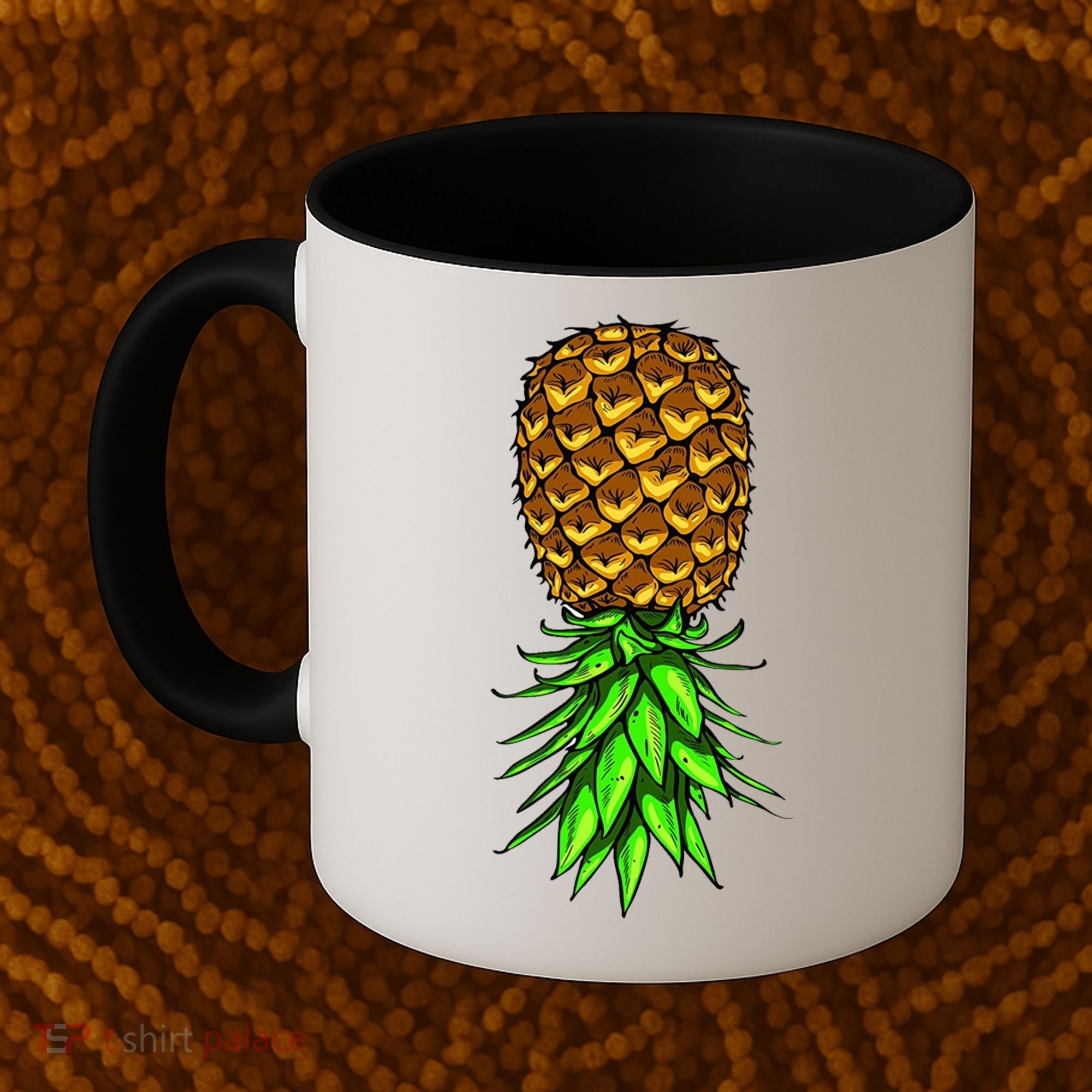 Upside Down Pineapple Gift Tropical Swinger Party Gift Coffee Mug