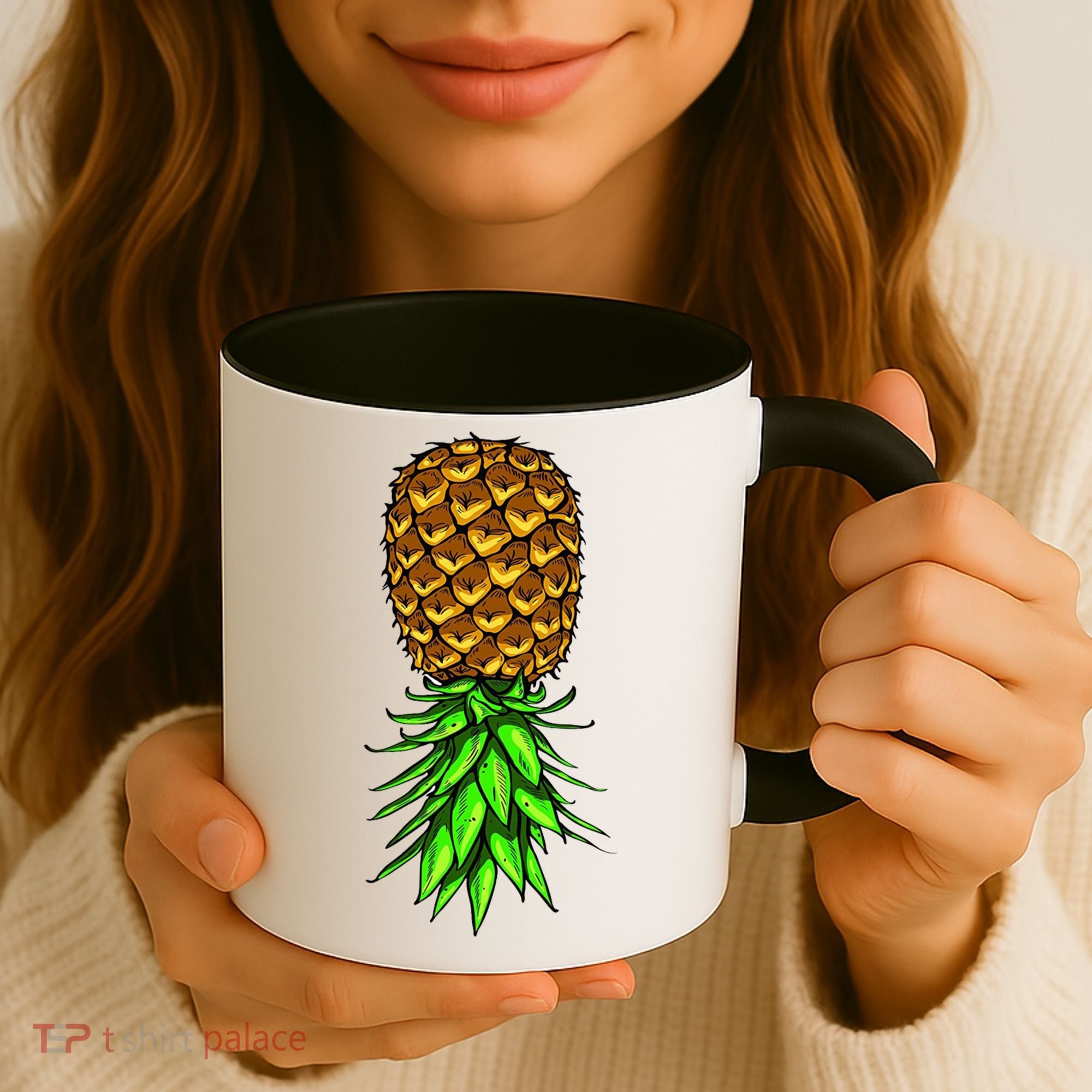 Upside Down Pineapple Gift Tropical Swinger Party Gift Coffee Mug