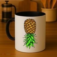 Upside Down Pineapple Gift Tropical Swinger Party Gift Coffee Mug thumb 4